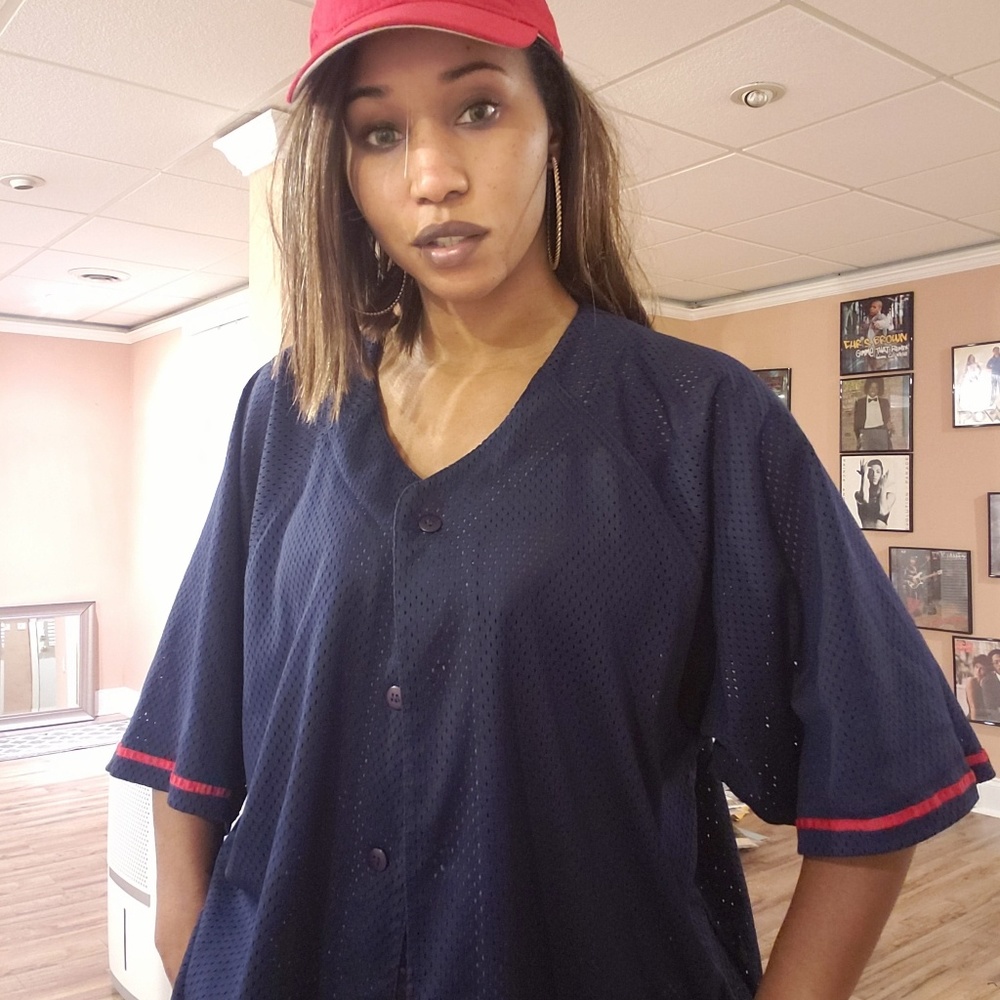 OG 90s Chalk Line Plain Vintage Baseball Jersey